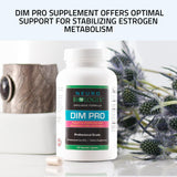 Neuro biologix DIM Pro - DIM Supplement for Men and Women, Estrogen Dominance Supplement with Diindolylmethane, Calcium, and Bioperine, 120 Vegetable Capsules