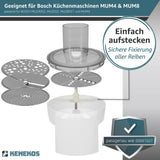 Kenekos - Mitnehmer geeignet für Bosch MUM4/MUM8 Küchenmaschine, ProfiMaxx 44, 45, 46, 47, MUZ8DS1, MUZ4DS2, MUZ4DS3, 00091027/091027, Quelle TurMix, Durchlaufschnitzler Flügel Antrieb Achse