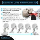 Zenith Cervical Traction Orthotic Chiropractic Neck Corrector 3-in-1 Device for Stretching Forward Head Posture Physical Therapy & Pain Relief