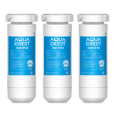 AQUA CREST XWF Refrigerator Water Filter, Replacement for GE® XWF water filter, NSF Certified, 3 Filters