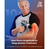 BOB AND BRAD C2 Pro Massage Gun with Heat and Cold Therapy, Mini Massager Gun Deep Tissue, Heated Professional Electric Back Massager for Athletes, Handheld Massager, FSA and HSA Eligible