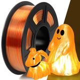 IEMAI Clear PETG Filament 1.75mm, High-Speed 3D Printer Filament at 50-600mm/s, Orange Transparent Filament, 1kg/2.2lbs Spool, Perfect for Halloween and Christmas Decorations