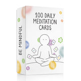 BEST 100 Daily Meditation Cards | Anxiety Relief Item for Relaxation | Self Care Kit for Stress Relief | Perfect Mindfulness Gift For Teens & Adults | Advance Beyond Positive Affirmations