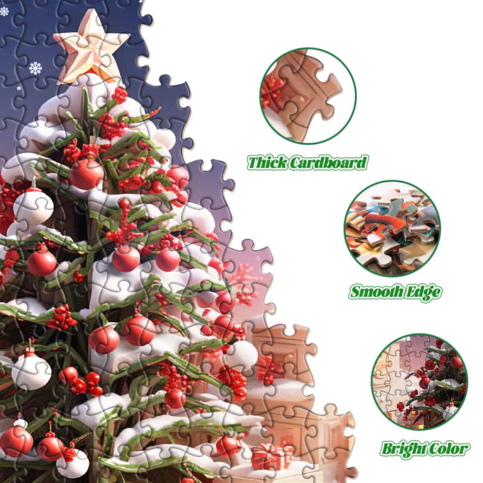 2024 Christmas Advent Calendar Puzzle 1008 Piece Christmas Countdown Calendar Jigsaw Puzzle, Holiday Santa Puzzle for Adults Kids, Gift for Boys and Girls (Lake)