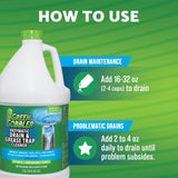 Green Gobbler Enzyme Drain Cleaner | Controls Foul Odors & Breaks Down Grease, Paper, Fat & Oil in Sewer Lines, Septic Tanks & Grease Traps | 1 Gallon