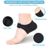 2 Pairs Thicker Heel Cushion Cups for Heel Pain【Updated Version】, Plantar Fasciitis Heel Spur Relief Products, Heel Supports Inserts, Heel Protectors for Pressure Sores