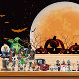 Halloween Advent Calendar 2024, Halloween Horror Figures Advent Calendar, 24Pcs Halloween Countdown Calendar with Surprise Toys, Scary Halloween Doll Collectible Figures Gift (B)