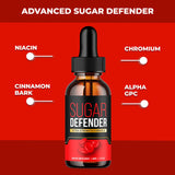 Sugar Defender Drops - Official Formula - Sugar Defender Liquid Supplement Drops Advanced Strength, Sugar Defender 24 Liquid Drops, SugarDefender with Chromium Support, New 2024 Formula (2 Bottles)