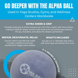 Tune Up Fitness – Alpha Ball | Larger Sized Yoga Massage Therapy Ball | Deep Tissue Myofascial Release and Pain Relief for Upper & Lower Back, Shoulders, QL, Hamstrings, Hips, Glutes, Piriformis