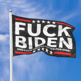 Trump 2024 Flag, 3x5 Feet Trump Flag Save American Again & Fuck Biden,Trump Flag with Brass Buttonhole 100D Polyester Yarn UV protection Fade Resistant for Indoor Outdoor