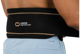 Copper Compression Lower Back Lumbar Support Brace, 1 Guaranteed Highest Copper Content, Great for All Activities! Infused Fit Wrap/Belt, Wear Anywhere! (Waist 28" - 38")