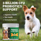 Probiotic for Dogs, Probiotic Chews for Dogs with Digestive Enzymes, Dog Probiotics for Yeast, Itchy Skin and Itchy Ears, Freshen Breath, Support Bowel, Immune, Digestive Health