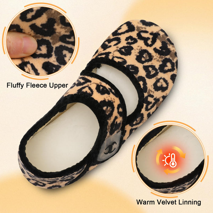 Barefoot Slippers Elderly Women Senior Mom Diabetic Slippers Slip On Woman's Slippers Indoor Bootie Slippers Women for Summer Fall Winter Size