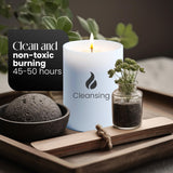 Natur IX Candles for Home - Sage & Palo Santo Candle - Non-Toxic Candle - 50 H Long Lasting - Soy Candles with Essential Oils - Sage Candles for Cleansing House Negative Energy, Gift Box, 8.3oz