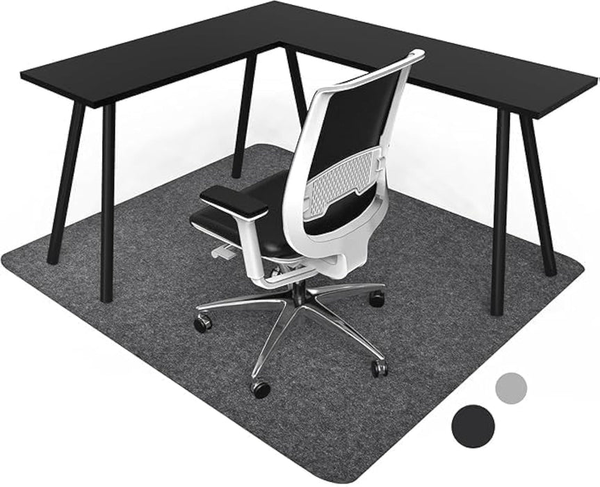 Placoot Desk Chair Mat for Hardwood Floor & Tile 55"x63" Office Chair Mat for Rolling Chairs Large Anti-Slip-Recyclable Material Computer Chair Mat Rug