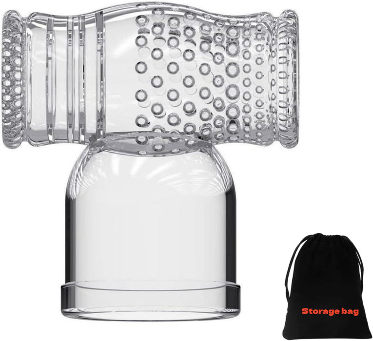 GURECOD Massager Attachment & Massage Accessory Clear Silicone Head Cover