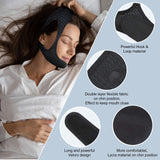 Anti Snoring Devices, Chin Strap for CPAP Users, Double Adjustable Chin Straps for Men and Women, Stop Snoring Solution, Comfortable Anti Snoring Devices Chin Strap - Black, 1PK