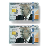 Lonfsuzin 2 Pcs Credit Card Skins for Transportation Key, Debit, Credit Card Covering Personalizing Bank Card Slim, Waterproof Vinyl Skins Hundred Dollar Trump Card use for Small Chip