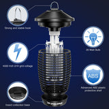 PALONE Electric Bug Zapper for Outdoor/Indoor, 4500V 20W Mosquito Indoor, Waterproof Mosquitos Killer Outdoor, Fly Home Garden Back Yard Patio