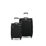 Samsonite Aspire DLX Softside Expandable Luggage Set with Spinners (Carry-on & Medium), Black