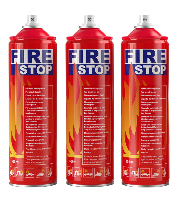 AmzBoom 3-Pack Fire Extinguisher for Home, Car, Kitchen, Boat - Portable Small A, B, C, K Fire Extinguisher - 8-in-1 with Mounting Bracket