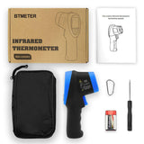 BTMETER BT-1500 Non-Contact Pyrometer 30:1 Industrial Laser Thermometer Gun, -58℉ to 2732℉ (-50℃ ~ 1500℃) High Temp Infrared Thermometer (NOT for Human)