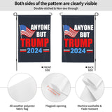 12x18 Anti Trump Garden Flag Double Sided Anyone But Trump 2024 Yard Flag Fuck Trump Impeach Trump House Flag Without Flag Stand