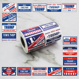 1000Pcs Trump 2024 Stickers - Trump 2024 Flag Stickers, Take America Back, 2024 Presidential Election Stickers, Trump Bumper Sticker, Trump Merchandise, 500pcs/roll, Total 1000pcs