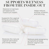 Terramed Just Think Comfort Natural Vaginal Wetness Pills - Naturally Sourced Vaginal Dryness Cure - Estrogen Free Wetness Pills for Female Dryness Cure - Empower Your Femininity, Rediscover Comfort