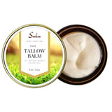 SULU ORGANICS Natural Whipped Tallow Balm for Face and Body, Natural Moisturizer made with Grassfed Beef Tallow- 4 oz/113 g (Lavender)