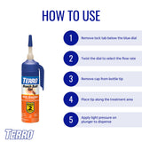 TERRO T502 Ready-to-Use Indoor Roach Bait Roach Gel Killer - Kills German, American, and Oriental Roaches - 3 oz