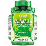 Wixar Kalawalla Capsules – Kalawalla Root & Fern Leaves – Calaguala Extract Herb with Polypodium Leucotomos Pills - Vegetarian Immune, Skin, Alkaline Support Supplements for Men & Women – 90 Capsules