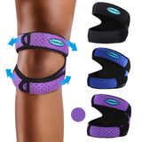 Professional Patella Knee Brace Pro for Knee Pain/Meniscus Tear,Adjustable Orthopedic Compression Patellar Tendon Support Strap with Side Stabilizers for Man and Women (Purple, Large)