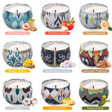 Scented Candles, 9 Packs 2.5oz Candle Set, Soy Candles for Home Scented, Aromatherapy Candle for Stress Relief, Bathing, Ideal Gifts for Women Birthday, Thanksgiving, Christmas