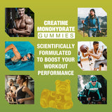 Riyuetian 2 Pack Creatine Monohydrate Gummies 5000mg for Men & Women - Muscle Growth, Recovery, Strength & Energy - Vegan, Gluten-Free, Sugar-Free Creatine Monohydrate Gummies - 120 Count