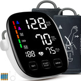 Blood Pressure Monitors for Home Use, 9-17'' & 13-21'' Extra Large Blood Pressure Cuff Upper Arm Blood Pressure Machine, 6 in Large LED Backlit Display, USB Cable & Batteries Included