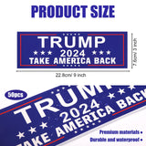 50pcs Trump Stickers, 9x3 Inch Self-Adhesive Trump Decals Waterproof Trump 2024 Take America Back Stickers Presidential Campaign Stickers Trump Bumper Sticker for Cars Windows Laptop