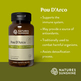 Nature's Sunshine Pau D’ Arco, 100 Capsules | Supports the Immune System, Provides Antioxidants, and Assists the Natural Detoxification Process