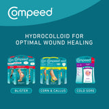 COMPEED Small Size Blister Plasters, 6 Hydrocolloid Plasters, Foot Treatment, Heal fast, Packaging May Vary