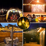 Outdoor String Lights 2 Pack, 66ft 200LED Battery Operated String Lights Waterproof with Remote 8 Modes Indoor Outdoor Hanging Lights Decorative String Lights, for Party Wedding Christmas Lights