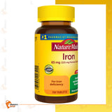 Nature Made Iron 65 mg (325mg Ferrous Sulfate) Dietary Supplement Tablets + Includes VenanciosBox Sticker (150 Tablets)