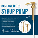 Torani Sugar Free Toasted Marshmallow Syrup for Coffee 25.4 Ounces Coffee Syrups and Flavors with Jimoco Pump Syrup Dispenser