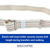 Secure Gait Belt for Seniors 60” - Quick Release Metal Buckle - Transfer Walking Gate Lift Assist Elderly PT Physical Therapy