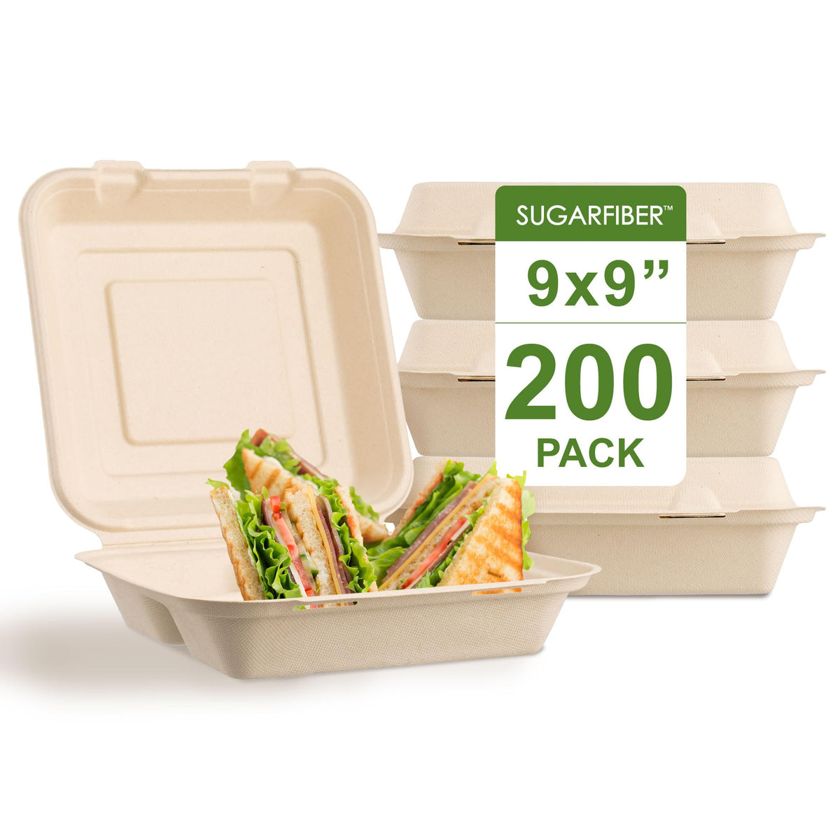 [200 COUNT]Sugarfiber by Harvest Pack 9 X 9