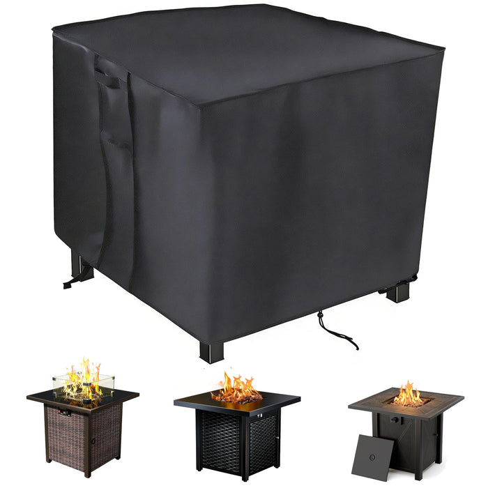 Saking Fire Pit Cover,30 inch Firepit Covers Square Gas Fireplace Fire Pit Table Cover for Propane Fire Pit- 30 X 30 X 25 inch