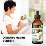 BIO KRAUTER Licorice Root Tincture - Organic Licorice Root Extract for Digestion Health Support - High Bioavailability Formula - Alcohol and Sugar Free - Vegan Drops 4 Fl.Oz.