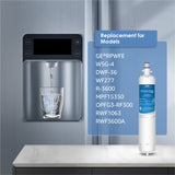 Waterdrop Replacement for GE® RPWFE, RPWF (Built-in CHIP) Refrigerator Water Filter, Compatible with GFE28GYNFS, GFE28GELDS, PFE28KELDS, PFE28KYNFS, GFD28GELDS, PWE23KELDS, PWE23KMKES, 3 Filters