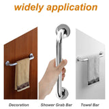 2 Pack 24 Inch Shower Grab Bar, ZUEXT Chrome Stainless Steel Bathroom Grab Bar Handle, Bathroom Shower Balance Bar, Safety Hand Rail Support, Handicap Elderly Senior Assist Bath Handle(1.25" Diameter)