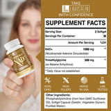 Liposomal NAD+ Supplement with TMG – 120 Softgels – Non-GMO – Supports Cellular Energy & Wellness