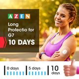 AZEN 60Pcs G7 Adhesive Patches Waterproof, Premium Pre-Cut Protection Hypoallergenic Adhesive Patch for G7, Breathable & Transparent G7 Overpatch